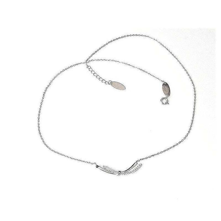 Silberschmuck echt silber | Collier Silber 925 Mit Zirkonia Sd209