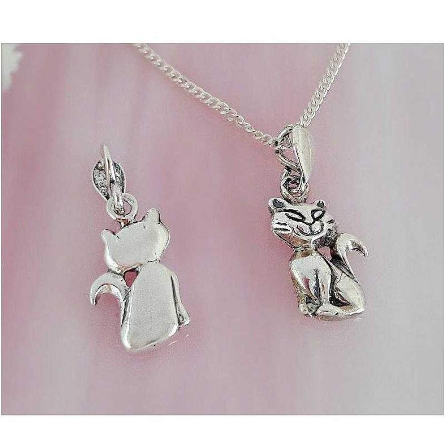 Silberschmuck echt silber | Katze Anh Nger Silber 925 Su379