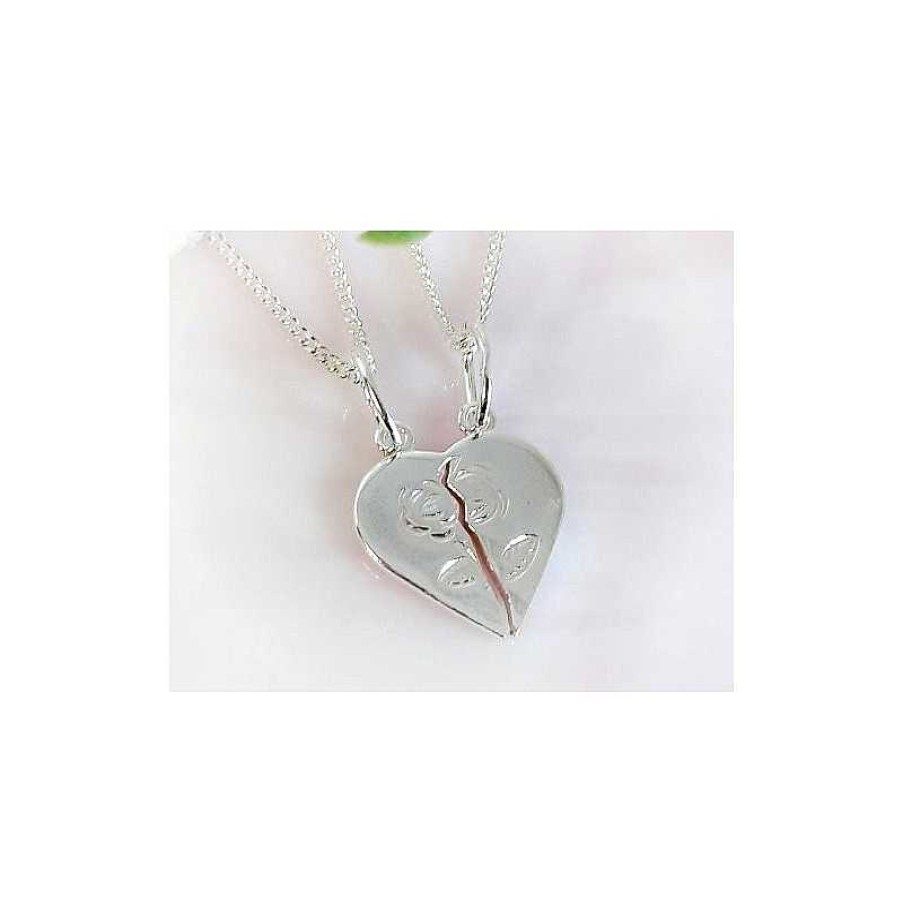 Silberschmuck echt silber | Herz Freundschaft Anh Nger Silber 925 Su244