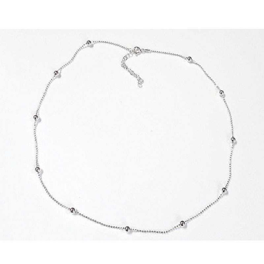 Silberschmuck echt silber | Kugelkette 45 Cm Silber 925 Silberschmuck Sd189