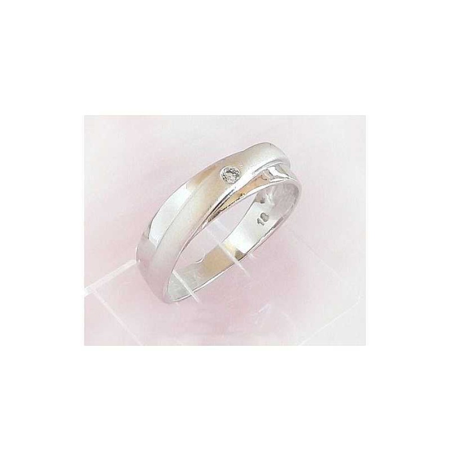 Silberschmuck echt silber | Ring Silber 925 Zirkonia Wei Silberschmuck Ss118