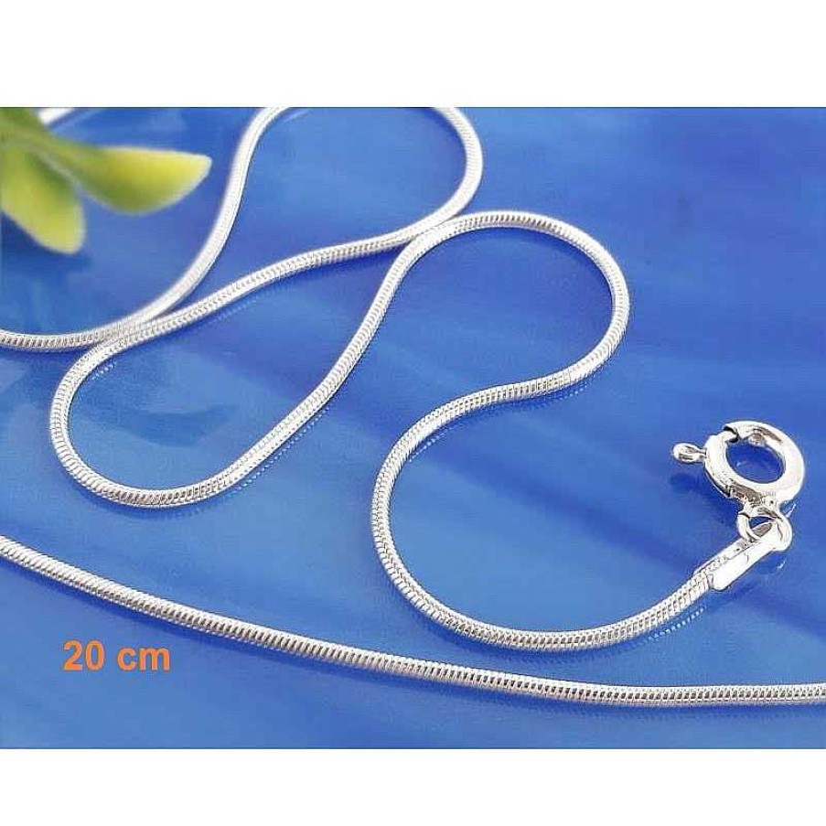 Silberschmuck echt silber | Armband Silber Schlangenkette 17-20 Cm Silber Sg34