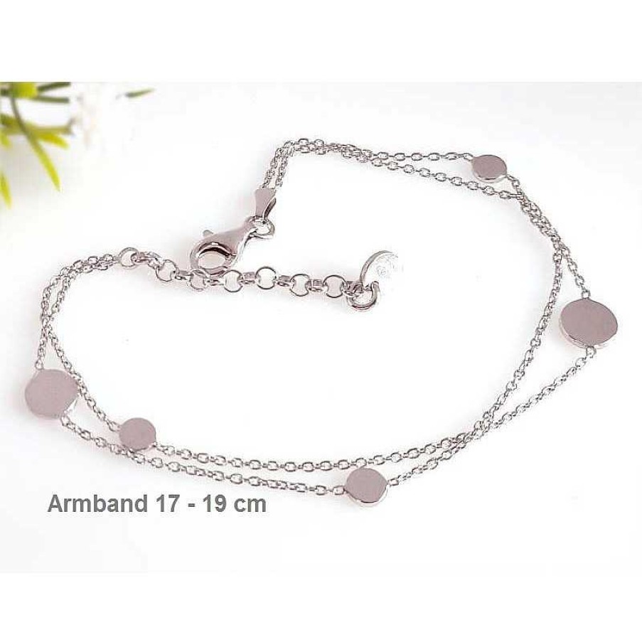 Silberschmuck echt silber | Armband Silber 17-19 Cm Sterlingsilber Rhodiniert Sa136