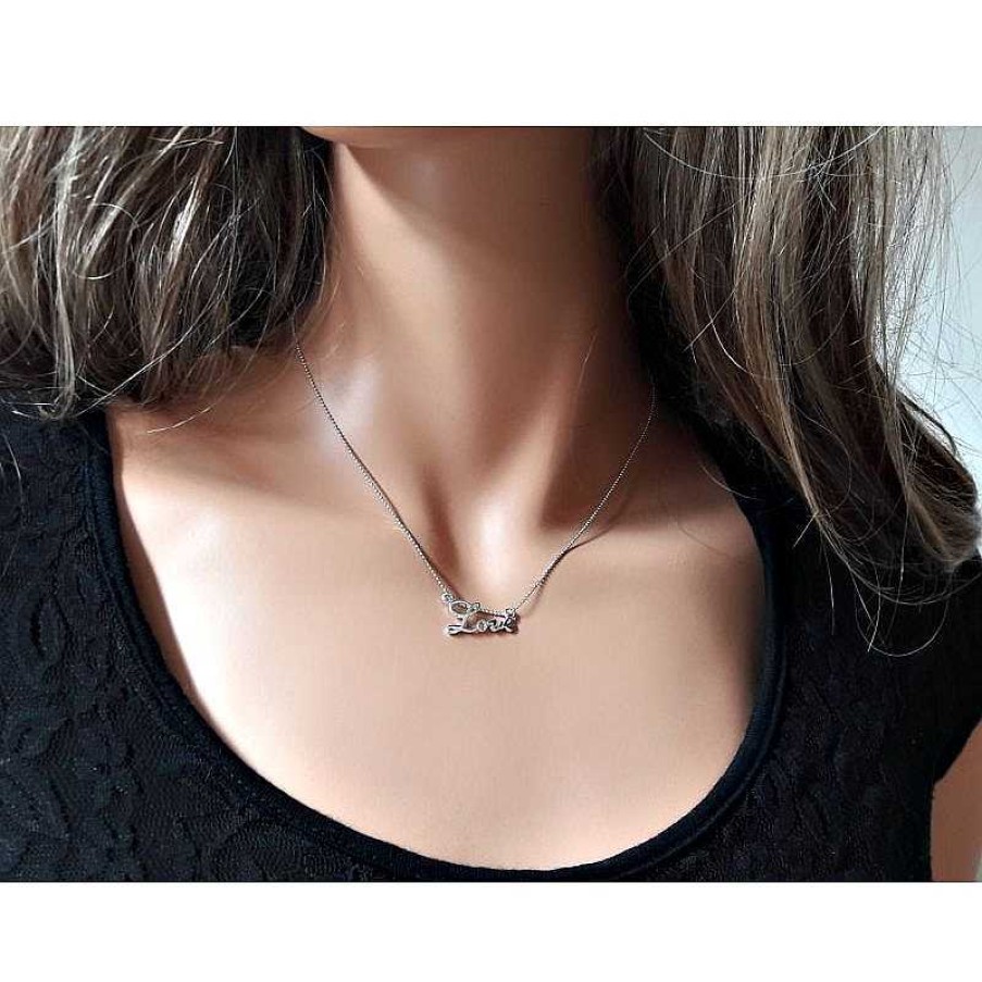 Silberschmuck echt silber | Collier Silber Love Collier 40 - 50 Cm Silber-925 Sd131