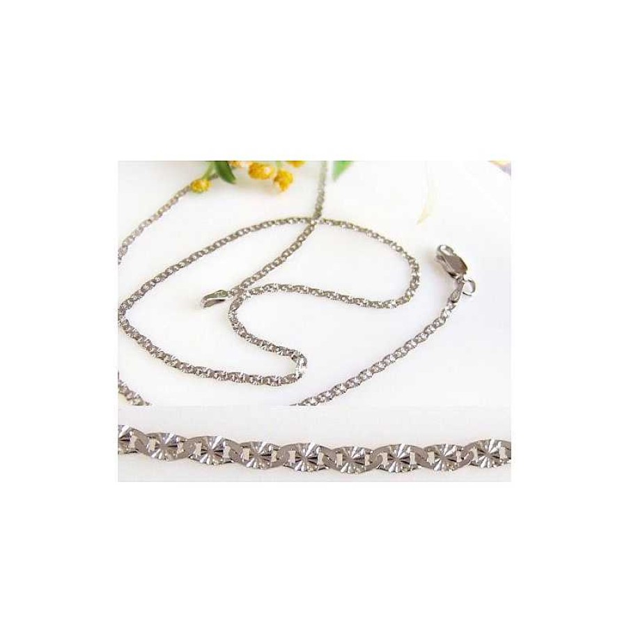 Silberschmuck echt silber | Silberschmuck - Designer-Collier 45 Cm Silber-925 Kc95