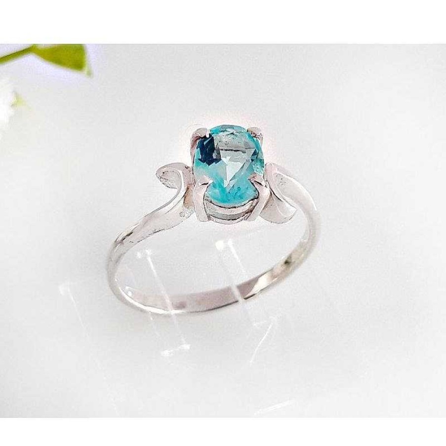 Silberschmuck echt silber | Damen Ring Zirkonia Blau Silber 925 Silberschmuck Ss20