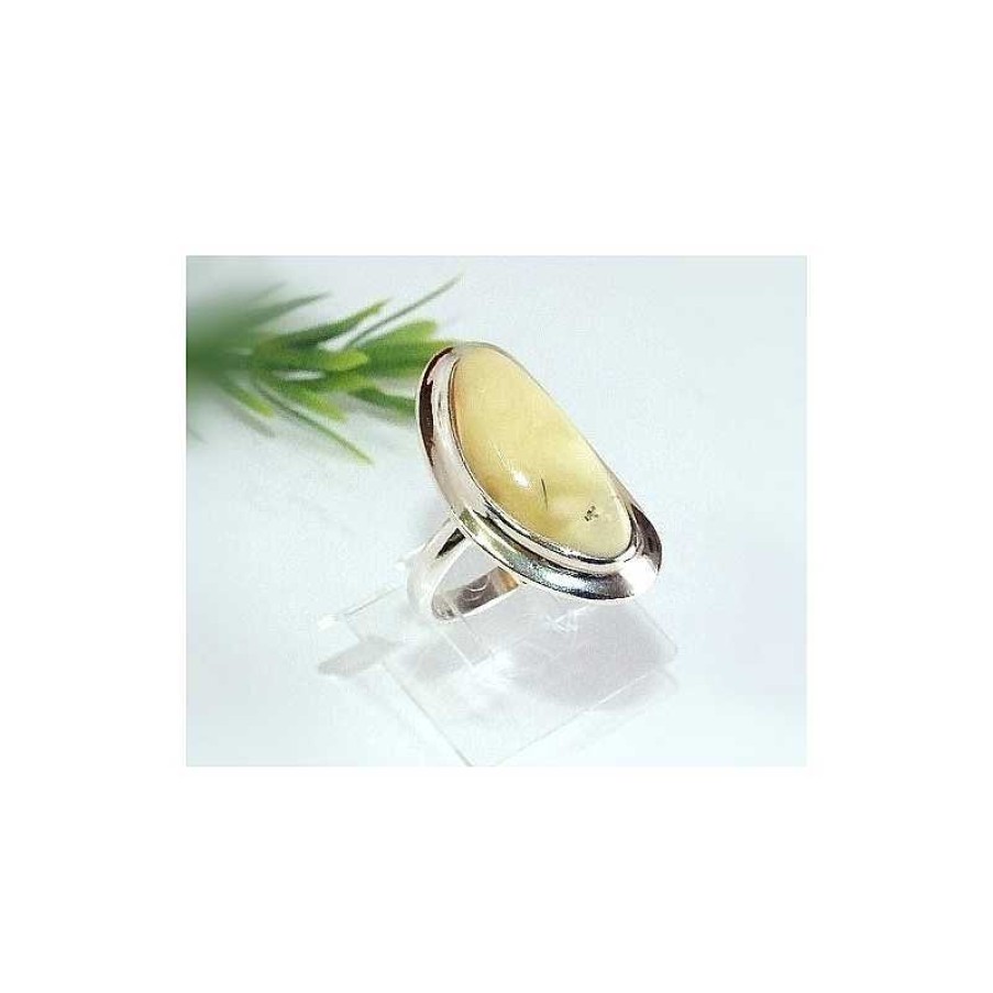 Bernsteinschmuck echt silber | Bernstein Ring 17 Mm Silber 925 Hc16