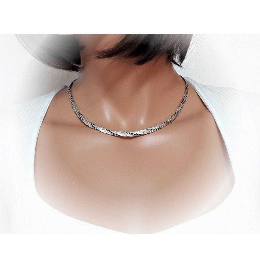 Silberschmuck echt silber | Kette Silber 45 Cm Geflochten Silber 925 Damen Silberschmuck Sd214