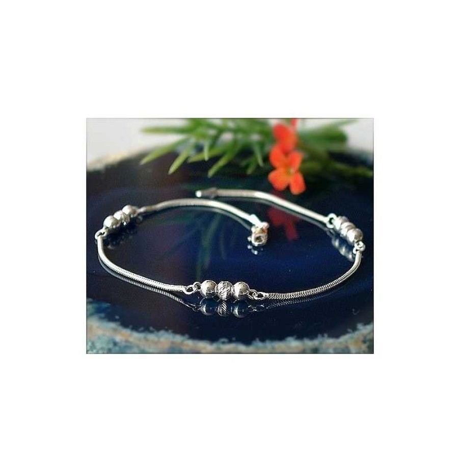 Silberschmuck echt silber | Armband 20,5 Cm Silber-925 Kugelarmband Sa25