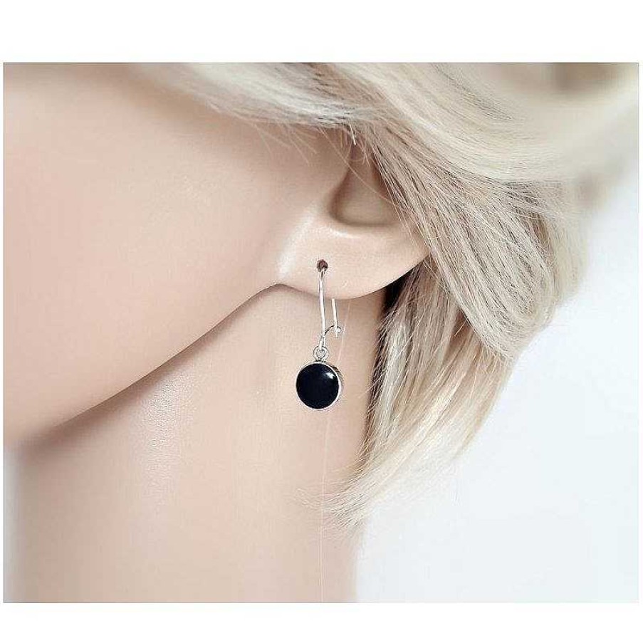 Silberschmuck echt silber | Onyx Ohrh Nger Silber 925 Silberschmuck Se169