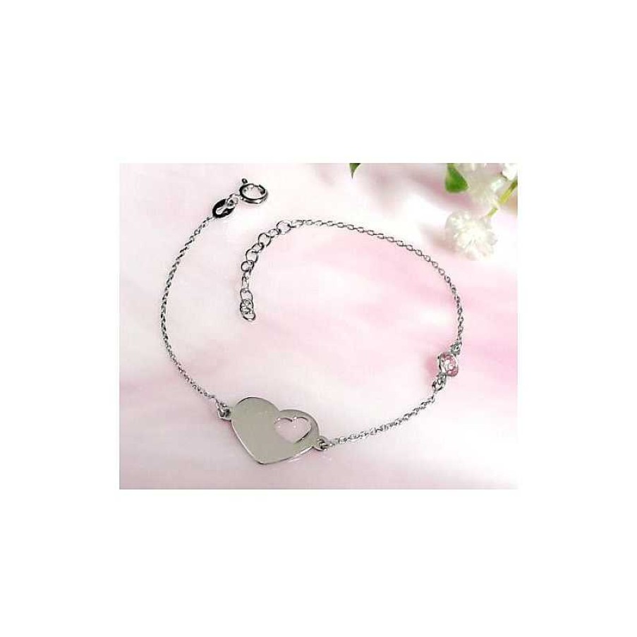 Silberschmuck echt silber | Herz Armband Silber-925 (Sg101)